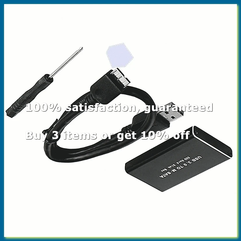 MSATA to USB 3.0 SSD Enclosure External Hard Drive Disk Box Storage Case Adapter for 30X50mm 30X30mm MSATA SSD-AD33
