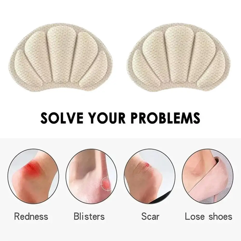 Anti Wear Prevent Dropping Insoles Light Weight Sports Heel Pads Adjustable Size Back Sticker Shoe Size Adjustment Tool