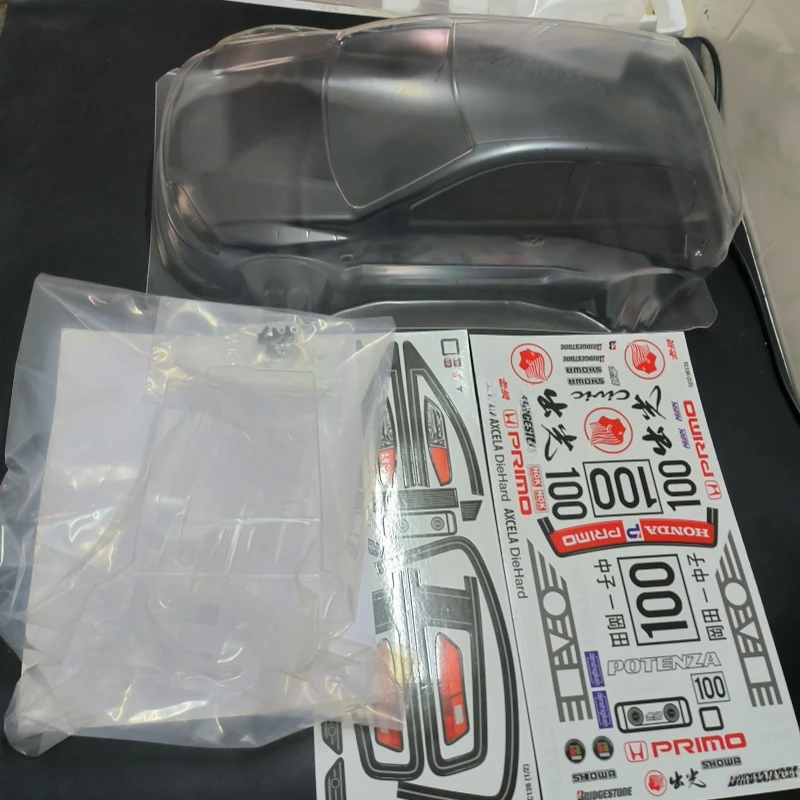 TC136 1/10 Pandem Honda EG6 Clear Body shell sets, 200mm width,258mm wheelbase Car Shell for RC Drift Tamiya TT-01 TT-02