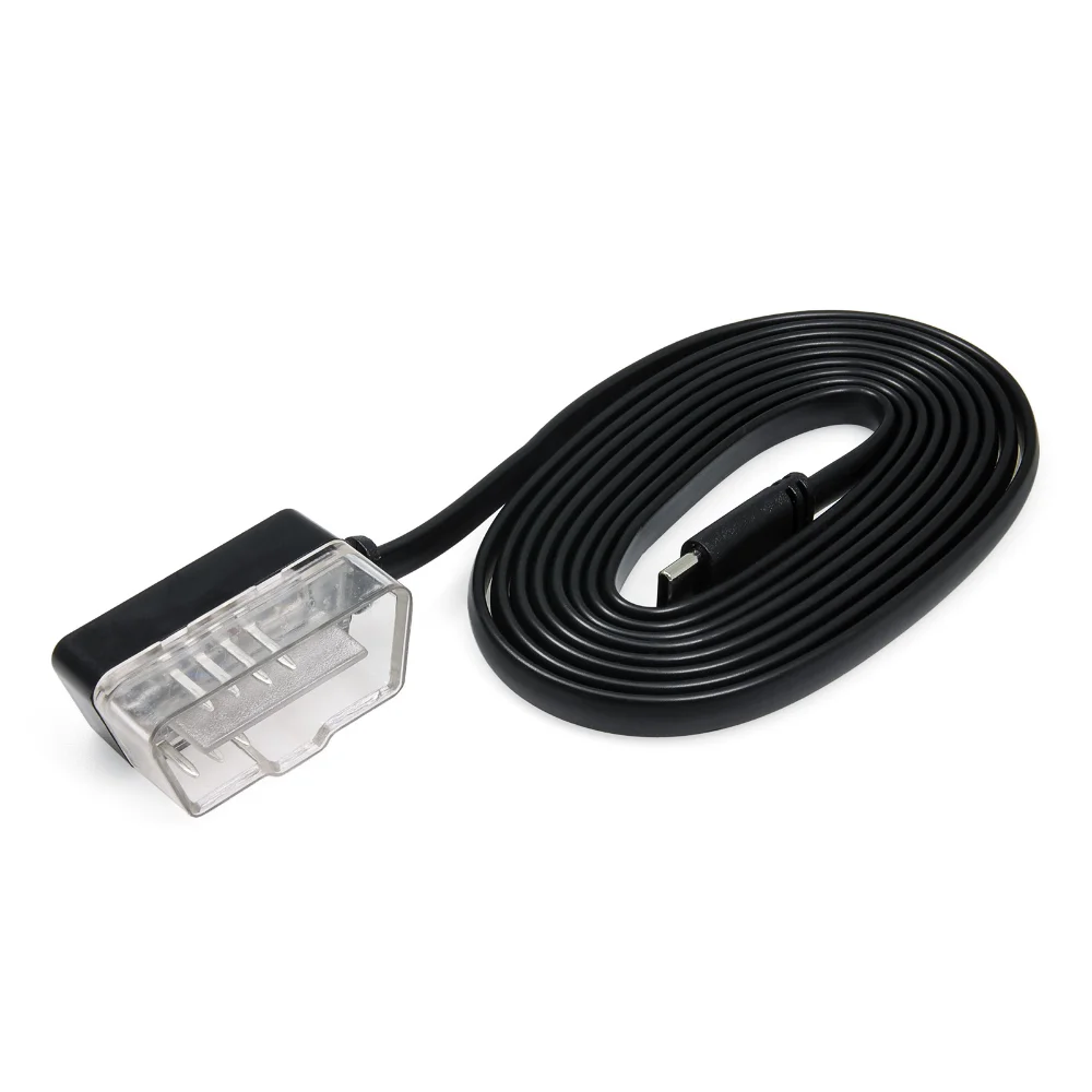 Cable de conexión para pantalla frontal de coche, adaptador OBD2, grabadora de conducción, accesorios para automóvil