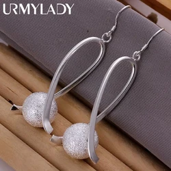 925 Sterling Silver for women earrings wedding lady trendy pretty holiday gift fashion party Earring Jewelry factory price