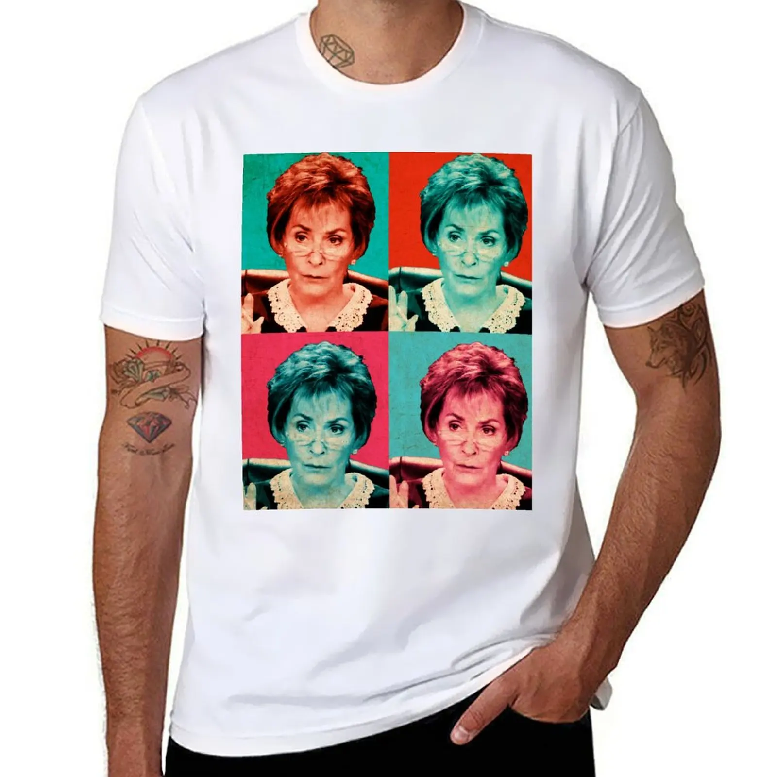 

Judge Judy Pop Artwork T-Shirt t shirts for man pack cotton cotton t shirts man 100% T-Shirt