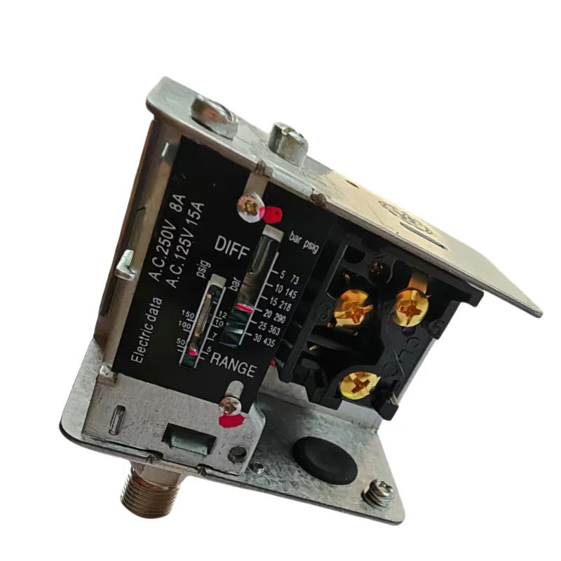 Picture 5: LEFOO 12-220V Refrigeration Pressure Switch for Water, Oil, Gas 2-30Bar Refrigerant Controller for Refrigerated Dryer