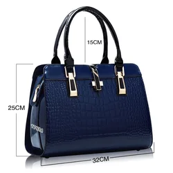 New fashion crocodile pattern women's handbag large capacity Versatile Single Shoulder Bag Messenger Bag