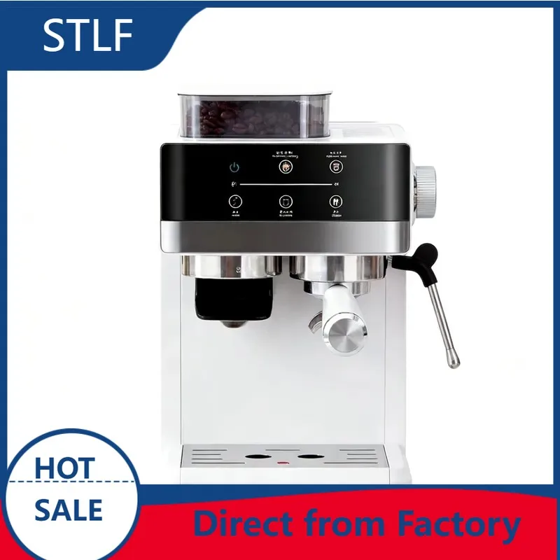 STLF 4-In-1 Coffee Mill Hot/Cold Brew Coffee Milk Foamer Dual Boiler Stainless Steel Programmable 20 bar Pressure