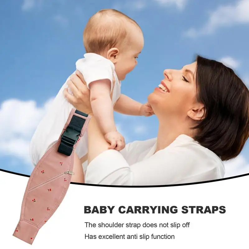 Baby Carrying Sling Washable Baby Wraps Carrier Baby Hip Carrier Floral Print Toddler Carrying Sling Baby Belt Carrier For