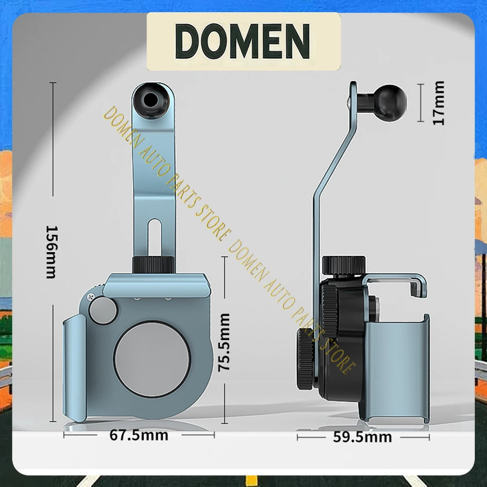 DOMEN For 2025 Volvo EX30 Screen Car Phone Holder 360° Aluminum Alloy  Wireless Charging Automatic Induction Magnetic Navigation