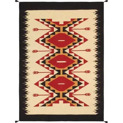 Living Room Rug Southwestern Navajo Aztec Arrow Printed Large Rectangular Carpet Non Slip for Coffee Table Sofa Floor Decor