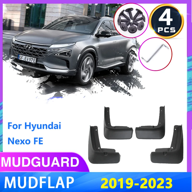 

4PCS Car Mudguards For Hyundai Nexo FE 2019 2020 2021 2022 2023 Front Rear Wheels Mudflaps Guards Mud Flaps Fender Accessories