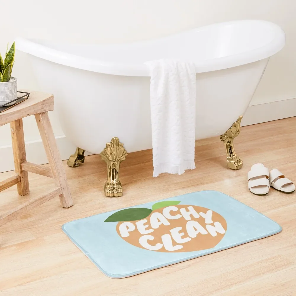 peachy clean peach Bath Mat Floor Toilet Entrance Door Anti-Slip Shower Bathroom Floors Mat