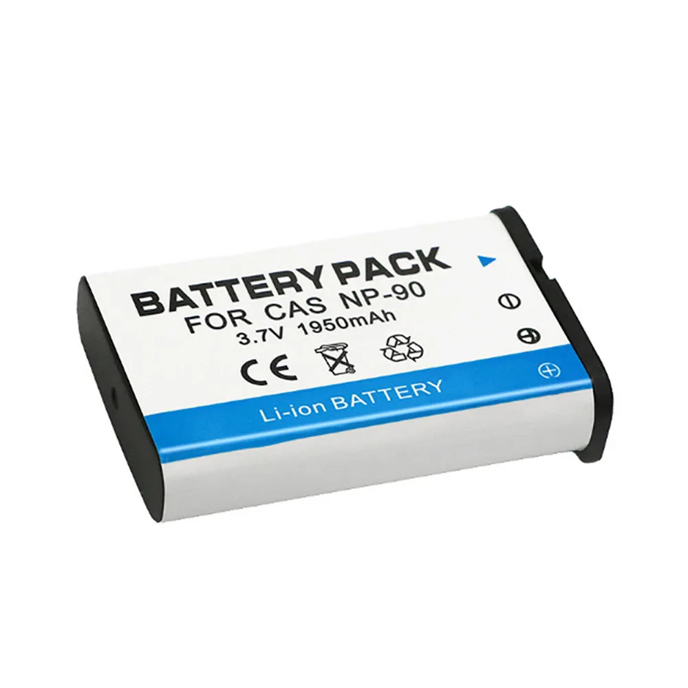 2022 New 3.7V 1950mAh Digital Camera Lithium Battery Pack Li-ion Batteries Cell Pack For Casio NP90 EX-H10 H15 EXH10 CNP-9