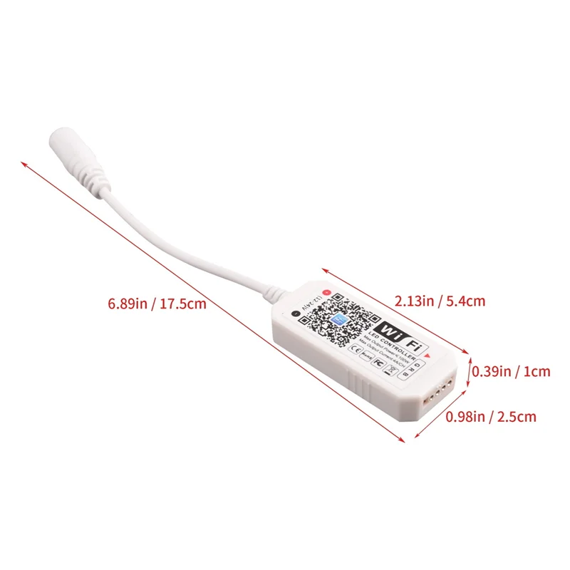 REPLA-6X RGB Led Light Strip Controle de Voz Funciona com Alexa e Google Home, Controlador Inteligente WIFI com Aplicativo Gratuito Via IOS Android