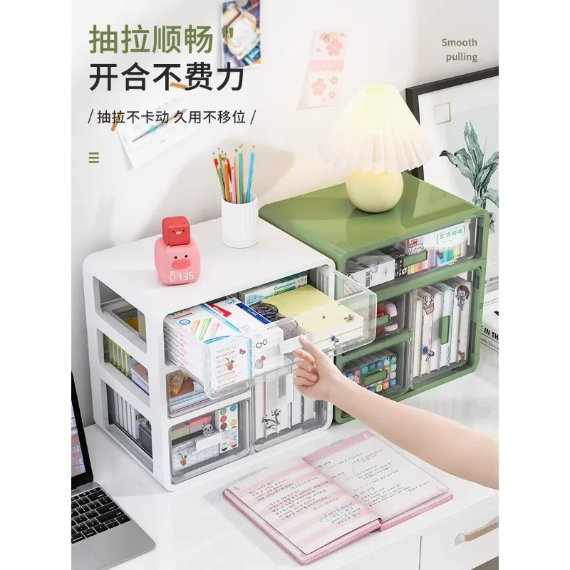 Xingyou desktop storage box, stationery, desk, shelf, dormitory sundries, small cabinets, drawer type sorting and storage boxes