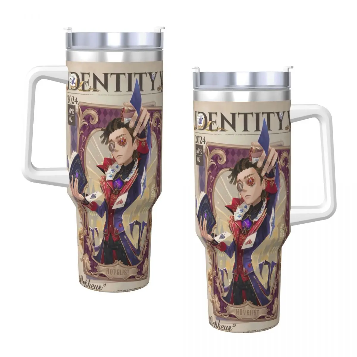 Identitys Vs Tumbler Character Cold Drink Water Bottle Insulated Stainless Steel Thermal Cups Design Camping Mugs Cup