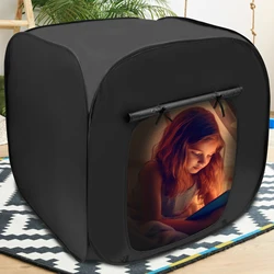 Sensory Tent Foldable Pop Up Tent Portable Oxford Fabric Black Out Kids Indoor Tent for Autistic Children Helps Improve Focus