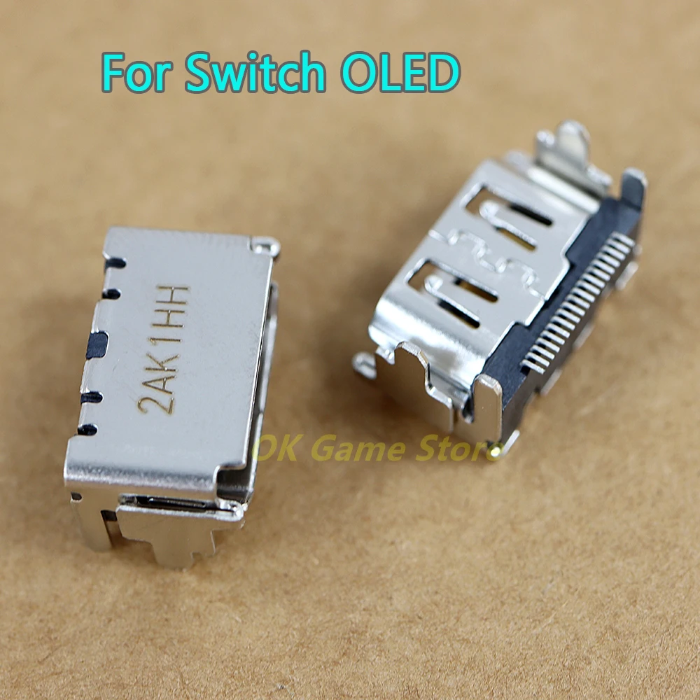 

20pcs For Nintendo Switch Oled Host Base TV HDMI-compatible Socket Port Interface HD Tail Plug