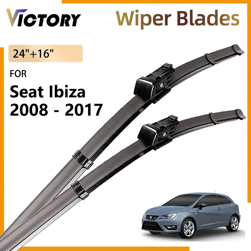 

For Seat Ibiza 6J Mk4 2008 - 2017 2016 2015 2012 2010 Hatchback Coupe Car Front Wiper Blade Windshield Windscreen Window Brushes