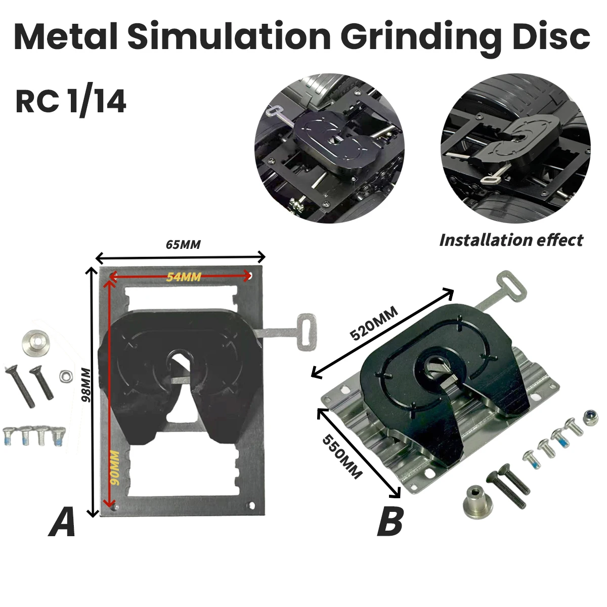 Metal Upgrade Fifth Wheel Accessories for Tamiya 1/14 RC Dump Truck Tractor  SCANIA 770S BENZ VOLVO DIY Modified Car Parts Toys