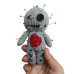 Halloween Scray Voodoo Dolls Majic Creepy Ghost String Plush Pin Needle Holder Horror Christmas Ornaments For Witchcraft Trick