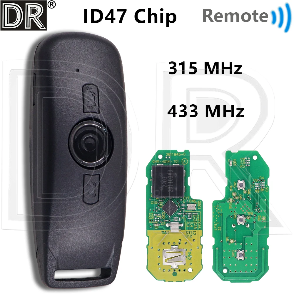 Great Motocycle Smart Remote Key For Honda Gold Wing GL1800 Tour F6B / F6C 2018-2026 315/433 MHz ID47 Chip