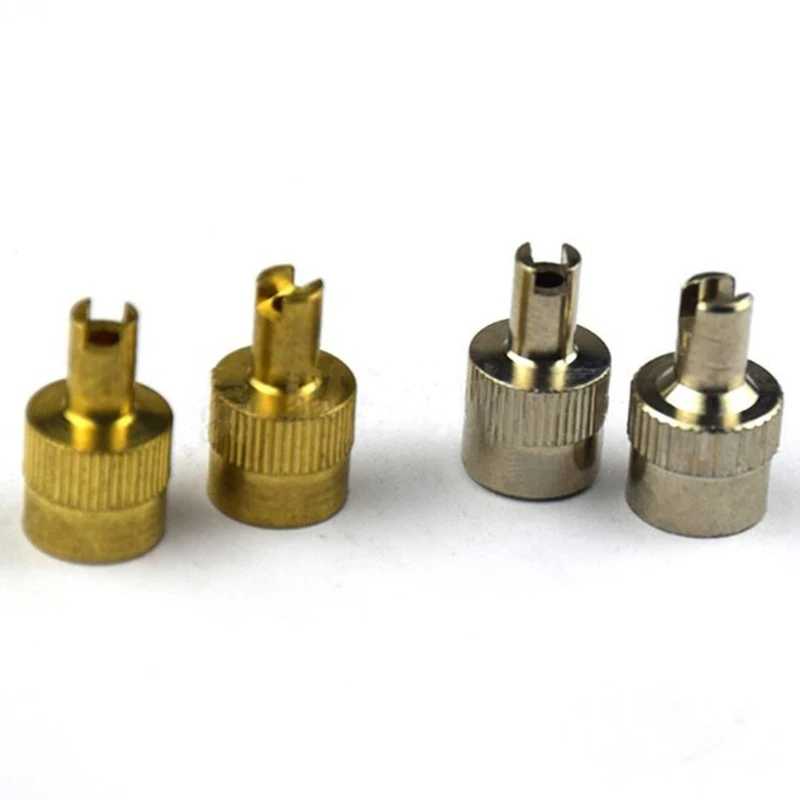 Copper Slotted Head Valve Stem Cap for  Motorcycle Valve Wheel Tyre Tire Valvol Lid Dust Cover Auto Accessory
