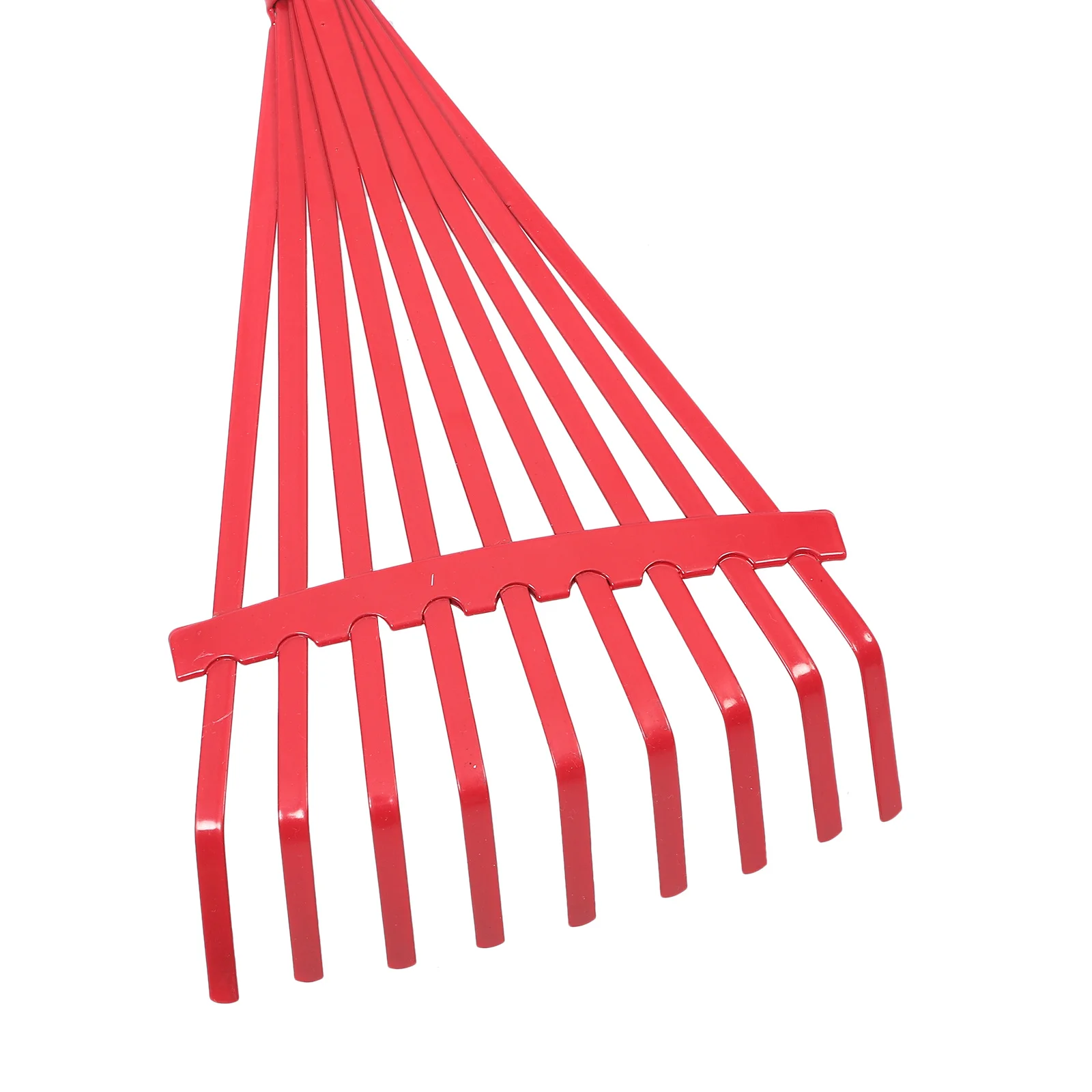 

Detachable Wooden Handle Lawn Rake Lightweight Kids Garden Tool Red Handheld Rake for Outdoor Landscaping Leaf Cleaning