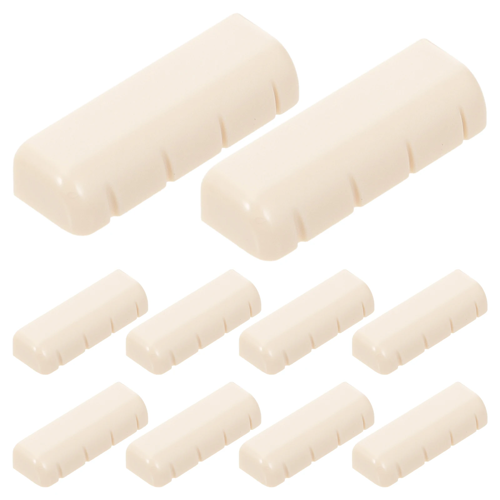 

20 Pcs Nut Banjo Bridge Nuts Replace Accessories Parts Repair Resin Component Slotted