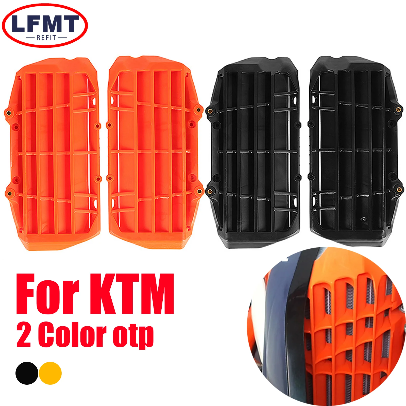 

For Husqvarna TC TE FC For KTM SX SXF XC XCF XCW EXCF 125 150 250 350 450 2016-2020 Motorcycle Nylon Radiator Louvres Rad Guards