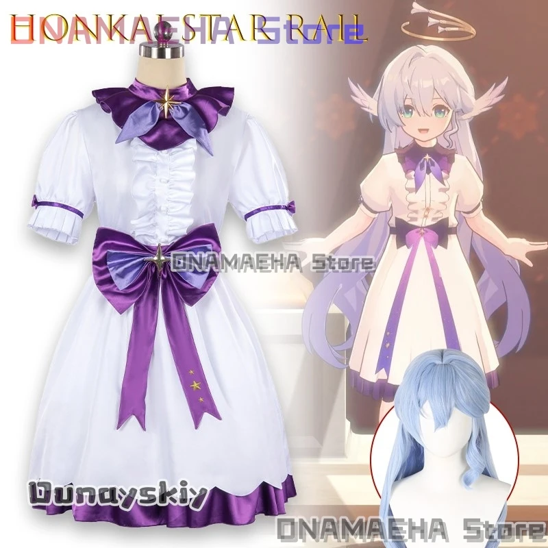 

AHonkai Star Rail Robin Sunday Young Cosplay Costume {ONAMAEHA}Anime Character Outfit Dresses Wig Role Play Uniform Full Set