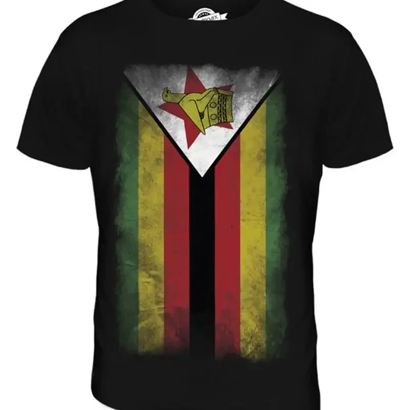 ZIMBABWE FADED FLAG MENS T SHIRT TEE SHIRT XS S M L XL 2XL 3XL 4XL 5XL