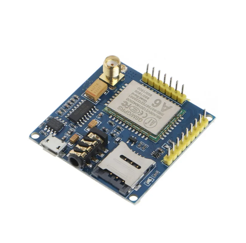 A6 GPRS Pro Serial GPRS GSM Module Core DIY Developemnt Board TTL RS232 With Antenna GPRS Wireless Module Data Replace SIM900