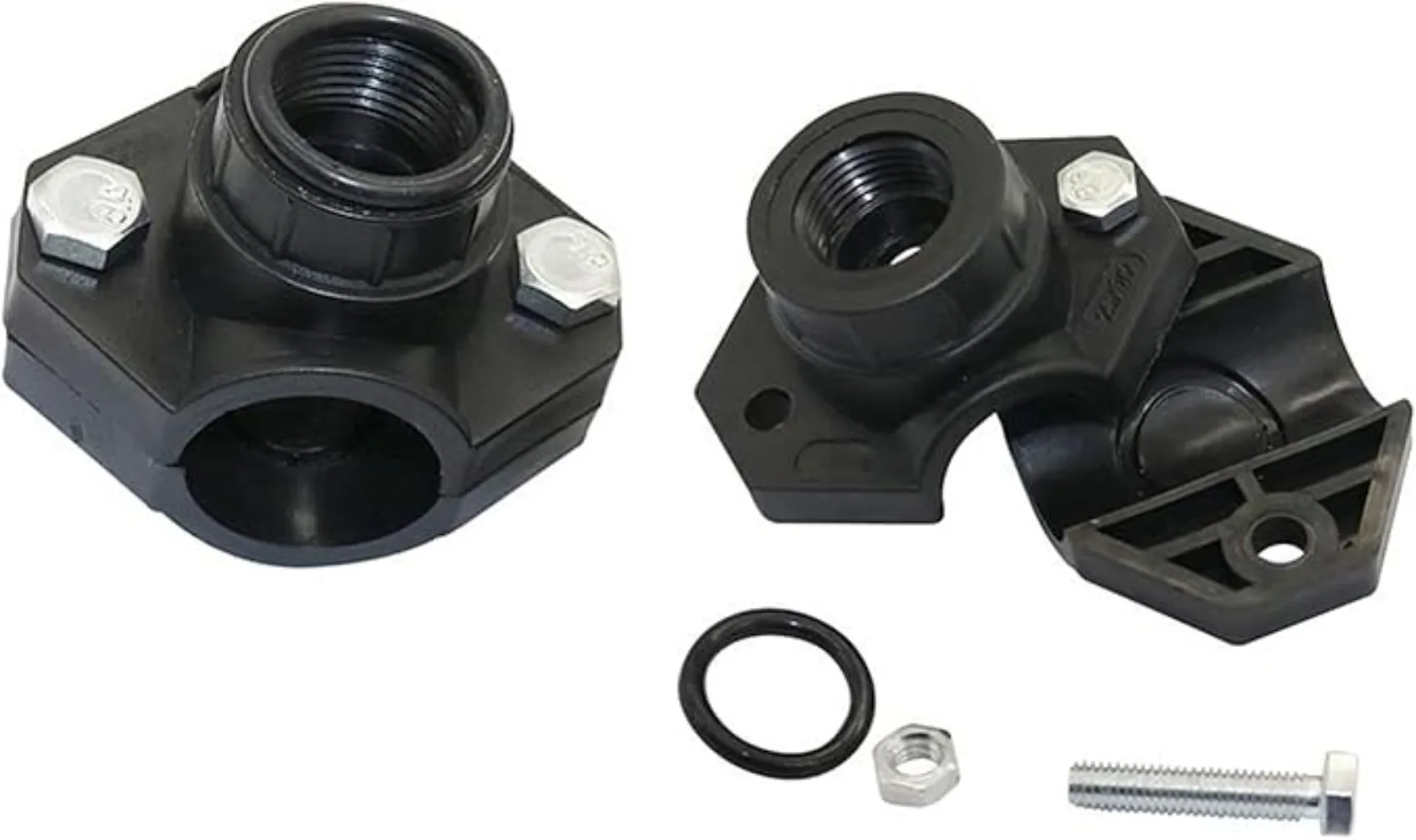 DN32, DN25 Pipe Clamp 1/2'' 3/4" Female Thread Connector PVC PE Pipe Water Splitter Repair Reducing Coupling Fitting 1 Pc