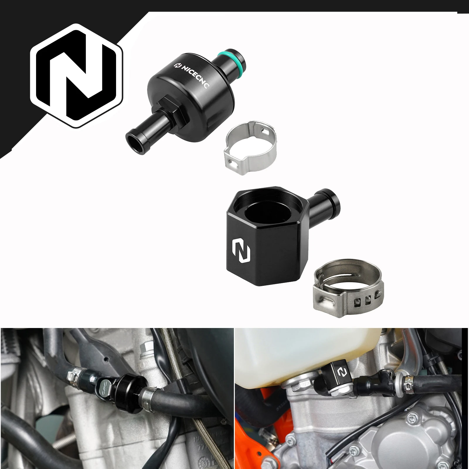 NICECNC For KTM Fuel EXC 300 2020-2023 Line Tank Connector & Fuel Filter EXC 250 XCW 300 XC TPi 20-22 EXCF 350 XCFW 500 20-23