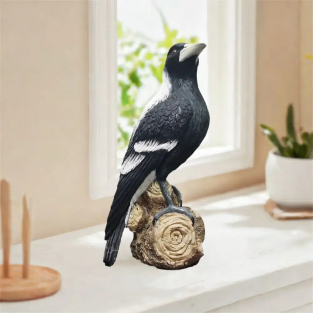 

Resin Simulation Magpie Ornament Cute Cartoon Magpie Model Sculpture Waterproof Creative Animal Miniatures Figurine Cabinet