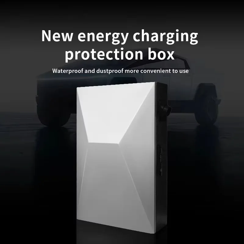 Cybertruck Wall Charger Station Box for Tesla Model 3 Y S X Waterproof Outdoor Charging Cable Organizer Holder Auto Accessories