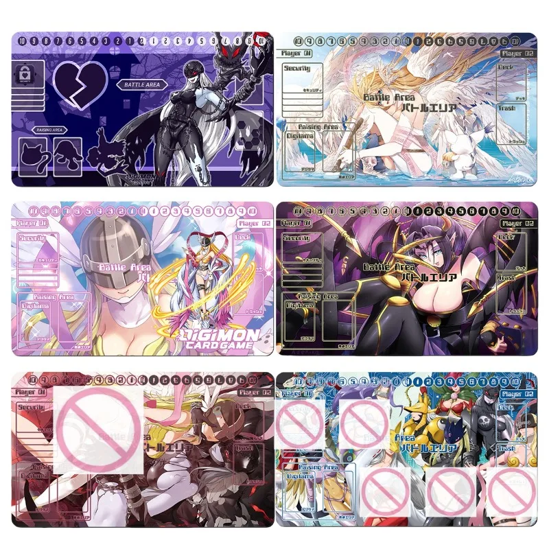 

Игровой коврик для карточных игр Digimon DTCG DIY, 600x350 мм, 2 мм, без швов, с изображениями Девимона, Ангевомона, Лилитмон, Роземон, резиновый, для настольных игр, подарок
