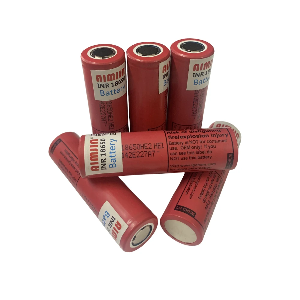 18650 충전식 배터리, INR18650HE2, 3.6V, 2500mAh