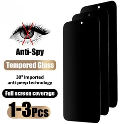 2-3PCS Anti-peep Anti-spy Tempered Glass For Tecno Spark 20 10 9 8 20C 10C 9T 8T 8C 8P Screen Protector For Tecno Pop 8 7 6 Pro