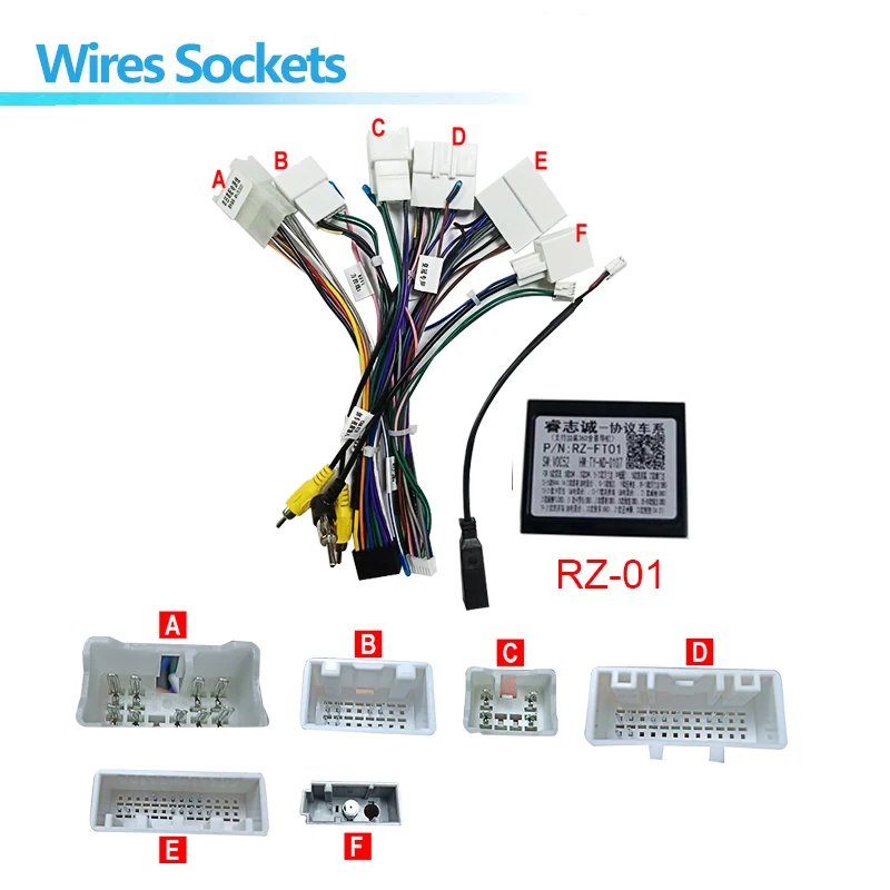 android Car radio Canbus Box Decoder For Toyota Corolla/Camry/CHR /RAV4/ LAND CRUISER 16 pin Wiring Harness Plug Power Cable
