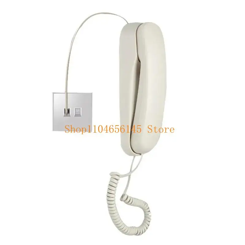 652F Hotel Room Bathroom Wall mounted Telephone Compact Design, Clear Communication, Suitable for All Ages