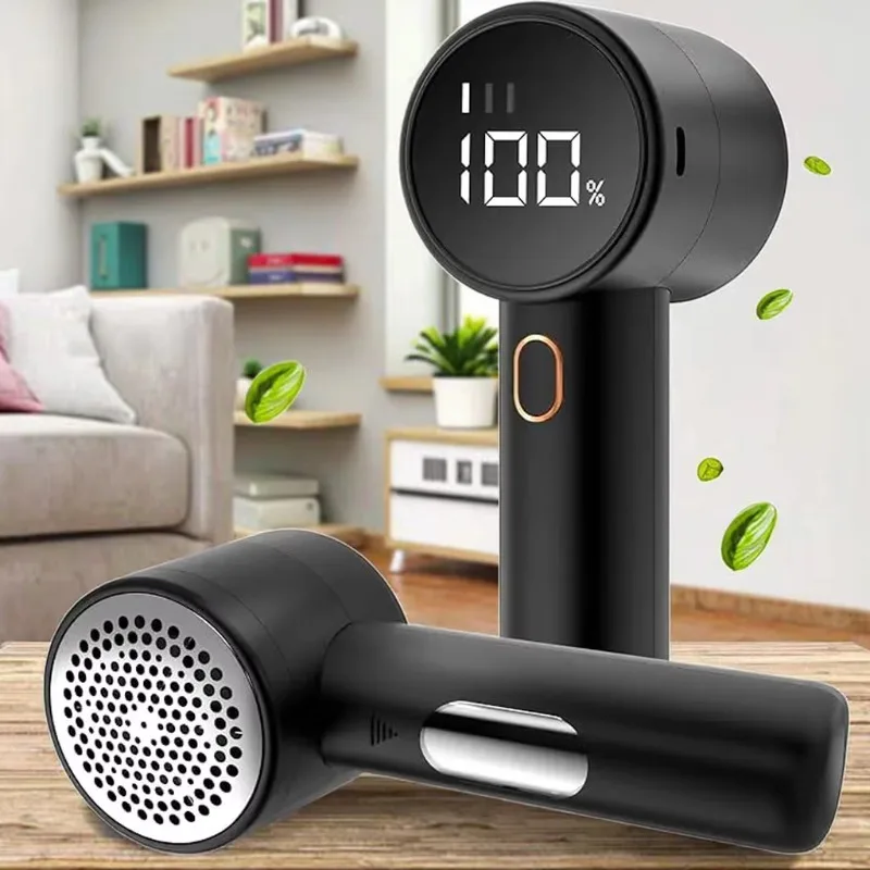 

Fabric Remover Mini Rechargeable Portable Electric Pellets Shaver Lint Sweater Fuzz Remover With Digital LED Display for Clothes