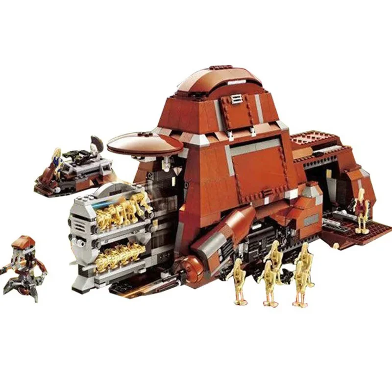 Neu auf Lager 7662 05069 Handels föderation mtt container isierte Truppen träger Bausteine Spielzeug