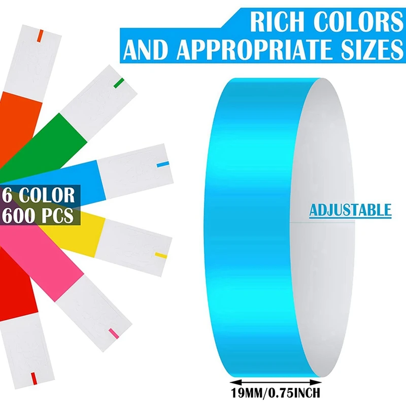12000 pezzi cinturini impermeabili da polso al neon per eventi braccialetti da concerto braccialetti adesivi per feste