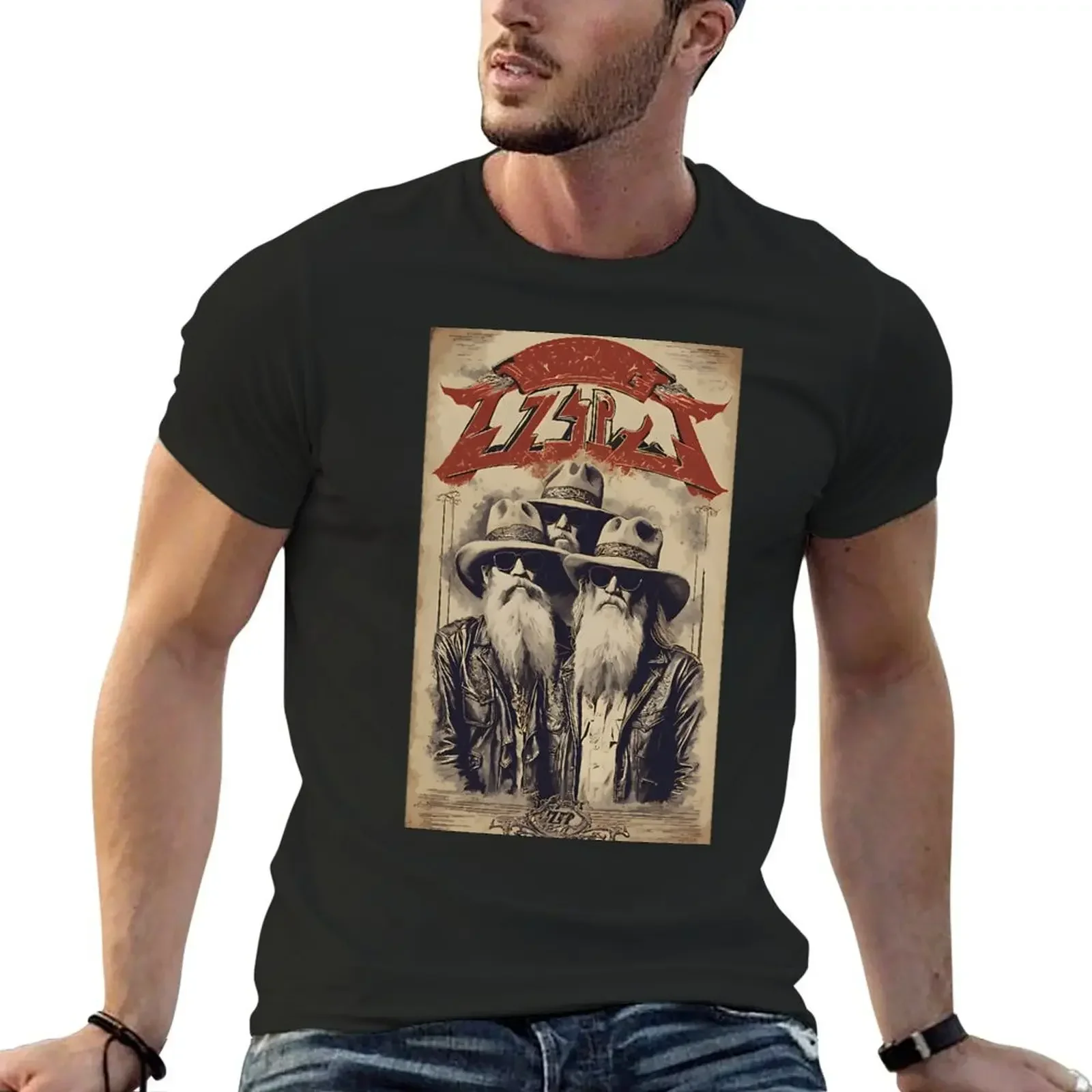 

Vintage Band ZZTOP Rock Music 2024 - Logo Albums Retro Tour T-Shirt sweat aesthetic clothes customizeds mens clothing