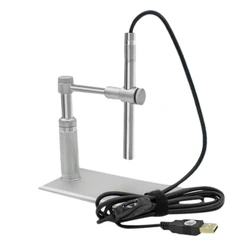 2MP USB Digital Microscope 500X 8 LED Camera Stand Microscopy CMOS Sensor 2 Megapixel Light Source Control Wheel Adjust