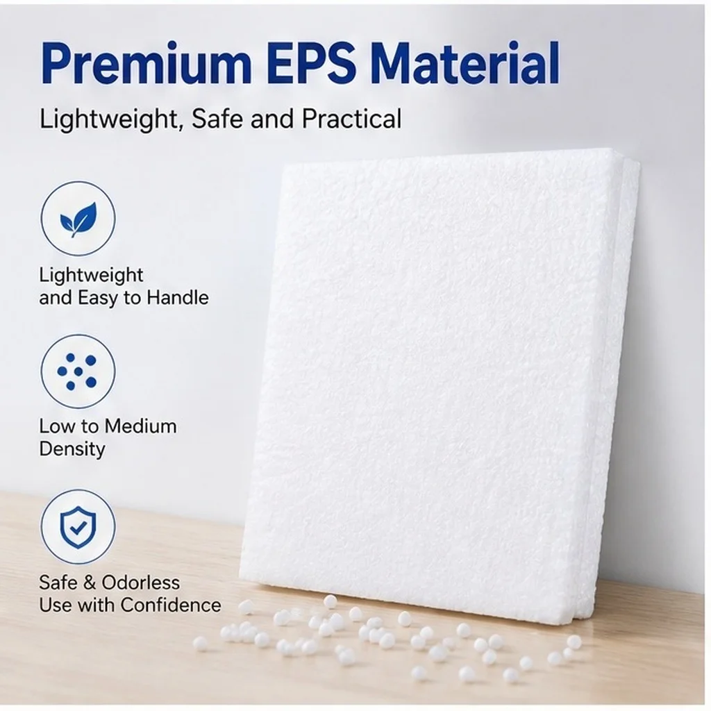 18Pcs White Foam Boards Shockproof Packaging Filling Sheets Anti Pressure Protective Pads Boards Block Brick
