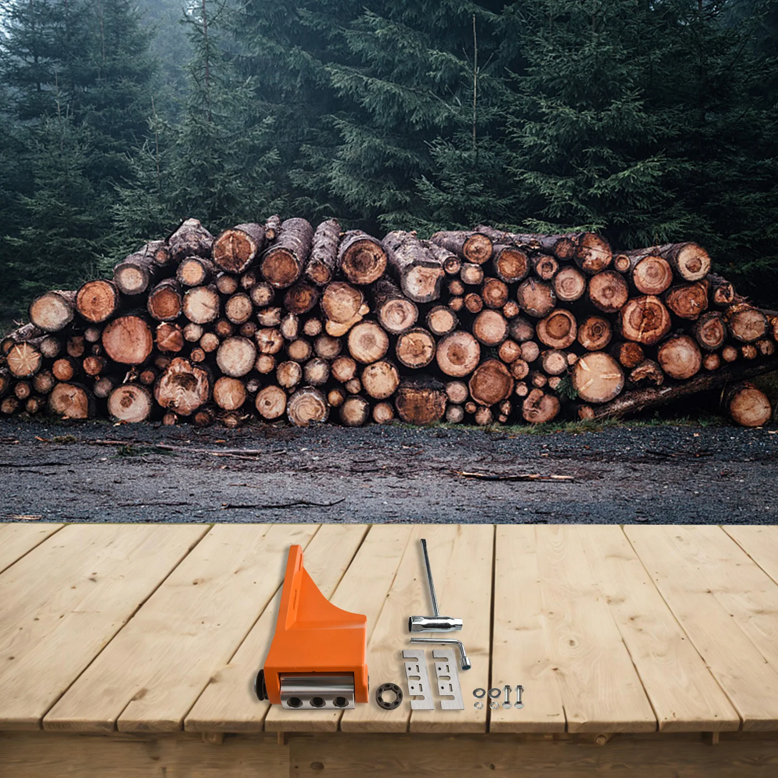 

Quick and Easy Installation Chainsaw Debarker Sturdy Steel and Aluminum Construction Compatible with Various Chainsaw Models