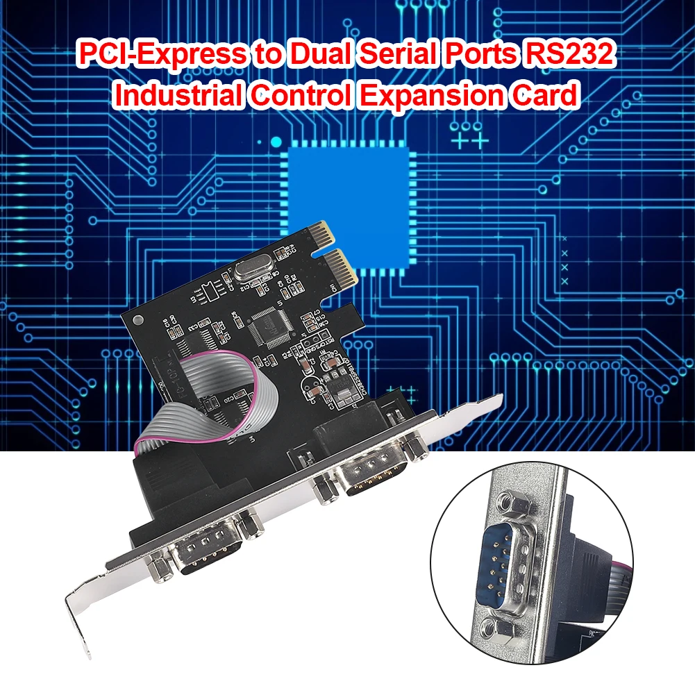 

PCIe Serial Expansion Card for Industrial Computer LEDControl POS Machine Guest Display Computer Expansion Card