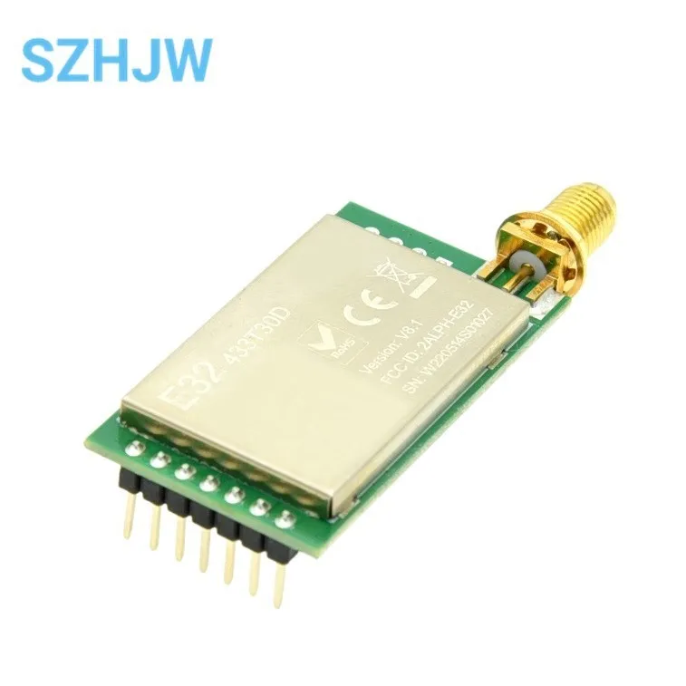 LoRa-módulo transceptor de largo alcance, 7500M, 1W, SX1276, LORA, 433MHz, 7500M, RF, 433M, con antena E32-TTL-1W