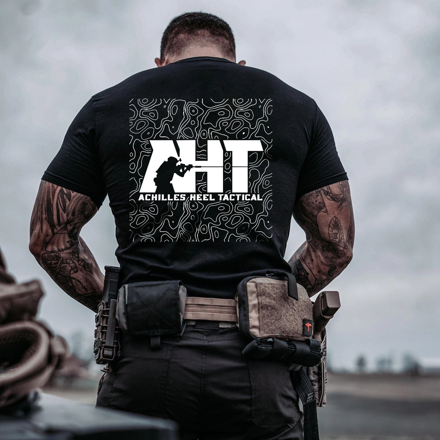 2026 The Tough Guy Club Achilles Contour Summer New Round-neck Short-sleeved T-shirt Expansion Competition Series